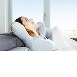 Zufriedenheit genießen Zufriedenheit